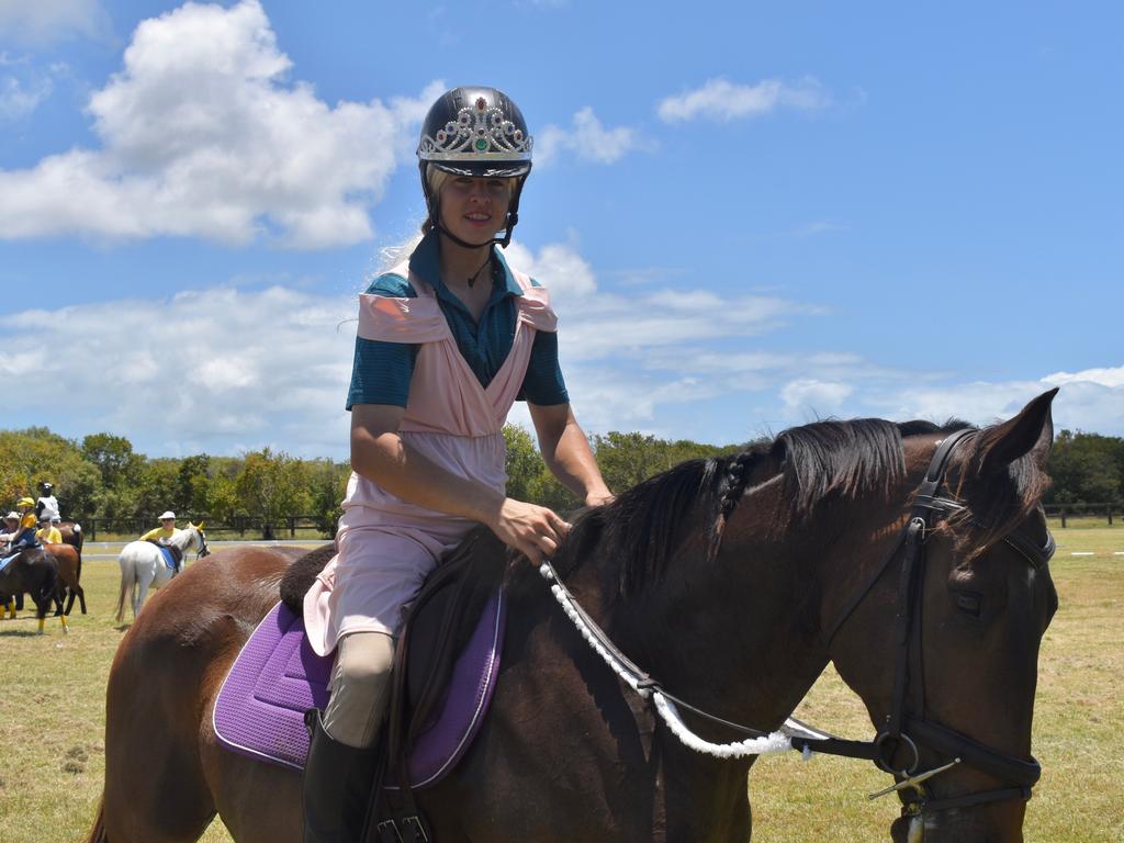 Quinn Munro as Sleeping Beauty competing at Mackay North Pony Club's dressage teams competition, November 6, 2021. Picture: Matthew Forrest