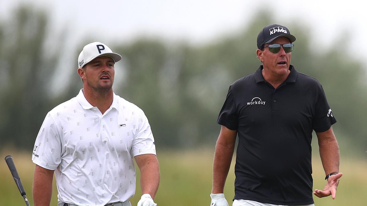 Bryson DeChambeau and Phil Mickelson ahead of The 149th Open at Royal St George’s.