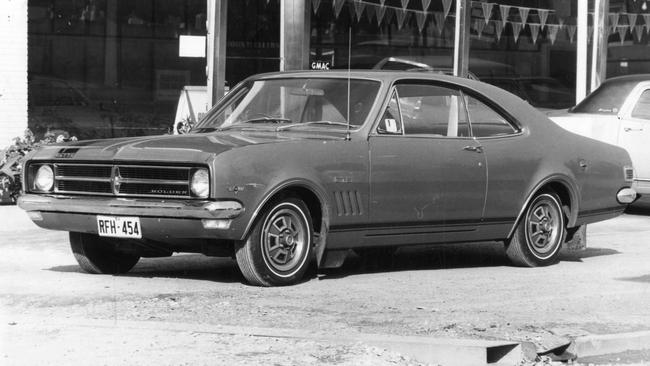 A 1968 HK Holden Monaro GTS motor car.