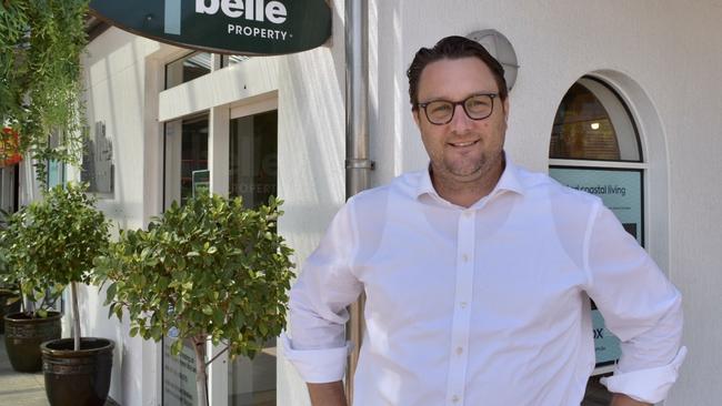 Real estate agent Braden Walters says up to a third of his rental queries are from peopl in metropolitan areas looking to escape lockdowns. Picture: Javier Encalada