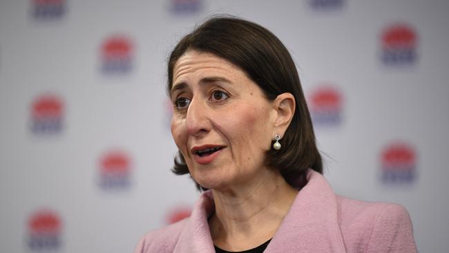 NSW Premier Gladys Berejiklian has spoken of tougher penalties for those who deface statues. Picture: AAP Image/Joel Carrett