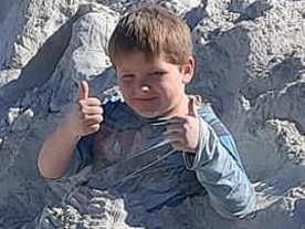 Arthur, 7, died minutes after playing in a pile of limestone powder. Picture: Facebook.