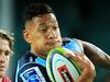 Israel Folau of the Waratahs during the NSW Waratahs v Queensland Reds Super Rugby game at Allianz Stadium, Moore Park. pic Mark Evans