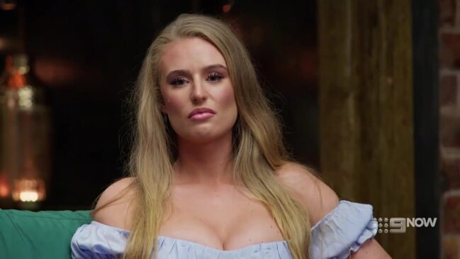 Tayla storms out of the Commitment Ceremony when she is forced to stay (Married at First Sight)