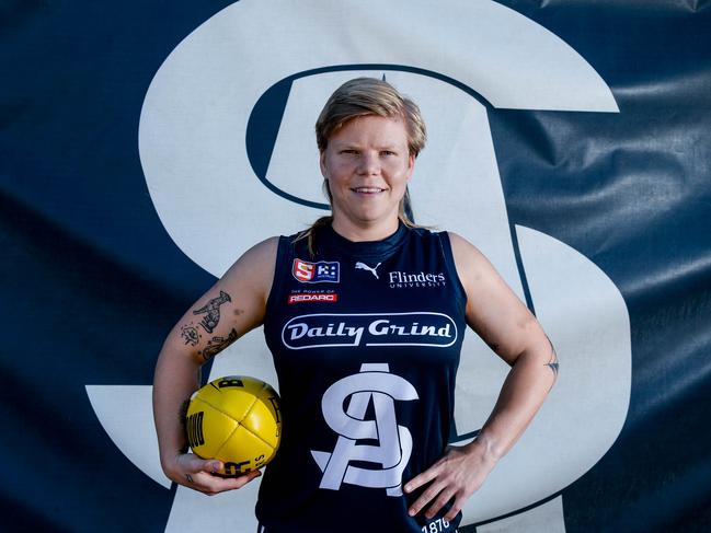 South Adelaide SANFLW player Jess Waterhouse. Picture: Brenton Edwards