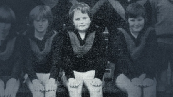 Bill Shorten in the Xavier senior soccer team in 1979.