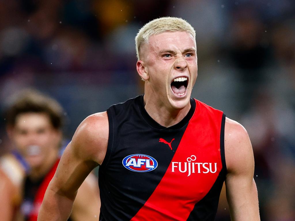 Nate Caddy had a night out for the Bombers. (Photo by Russell Freeman/AFL Photos via Getty Images)