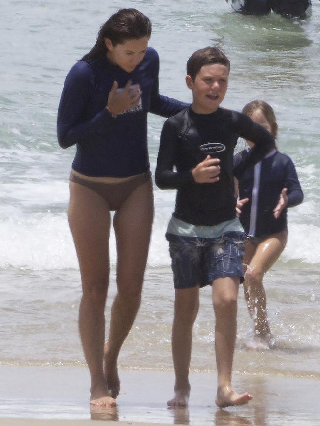 Princess Mary &amp; 10-year-old Prince Christian. Picture: INF