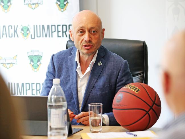 NBL owner Larry Kestelman will fly to the US for talks with potential investors. Picture: Zak Simmonds