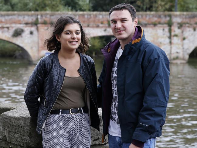 Hannah Latif, 20, and Kieron Harper, 28, both want Britain to remain in the EU. Picture: Hollie Adams