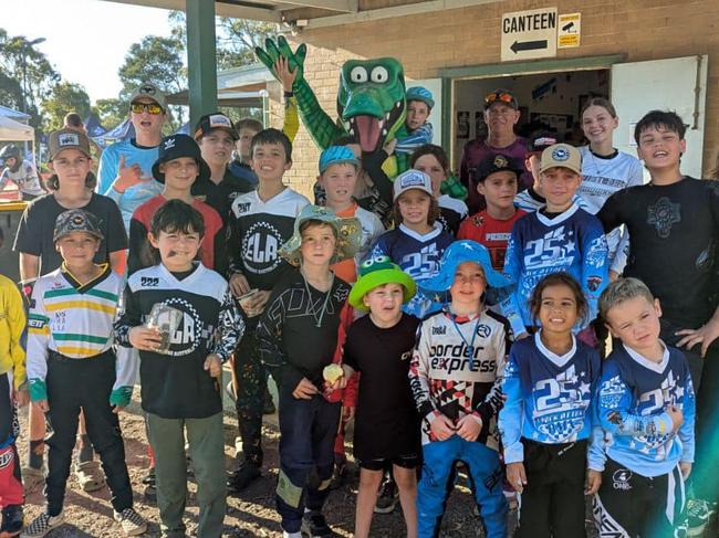 All the Territory riders together ahead of round 3 of Track Attack at Knox BMX Club. Picture: Facebook