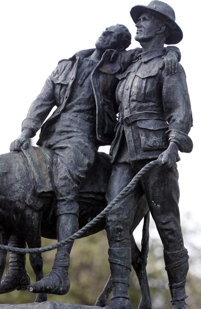 His story is set in stone ... but it is in part the story of every man at Anzac Cove.