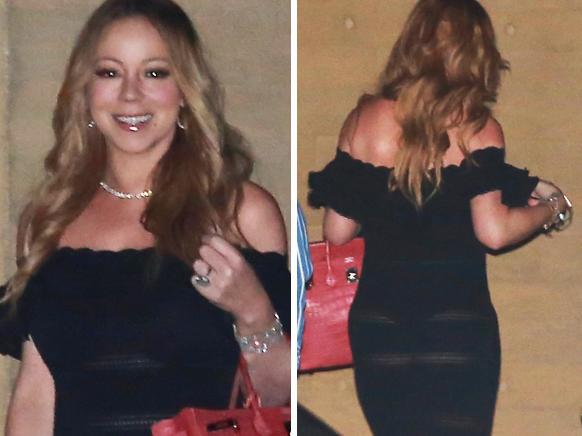 ONLINE ONLY Mariah Carey at Nobu in Malibu, CA. <P> Pictured: Mariah Carey <B>Ref: SPL1376580 181016 </B><BR/> Picture by: Jacson / Splash News<BR/> </P><P> <B>Splash News and Pictures</B><BR/> Los Angeles: 310-821-2666<BR/> New York: 212-619-2666<BR/> London: 870-934-2666<BR/> photodesk@splashnews.com<BR/> </P>