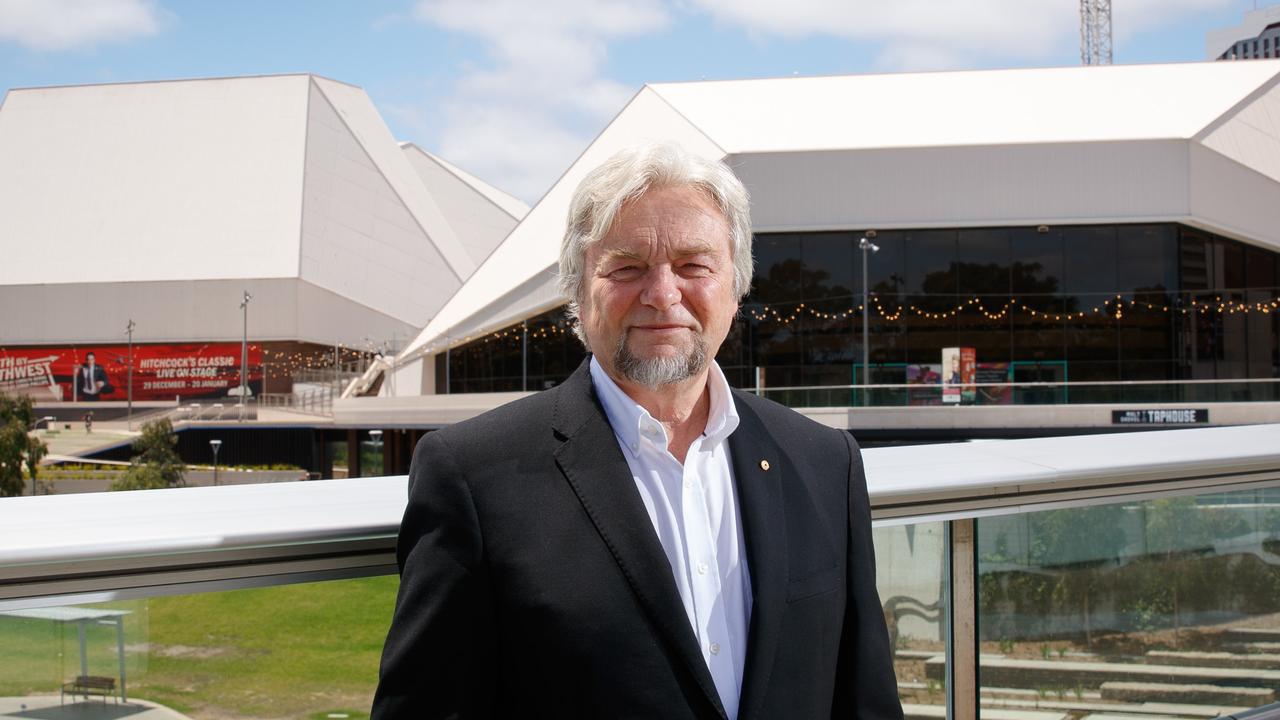 Douglas Gautier with the Festival Centre in background. Picture: Matt Turner