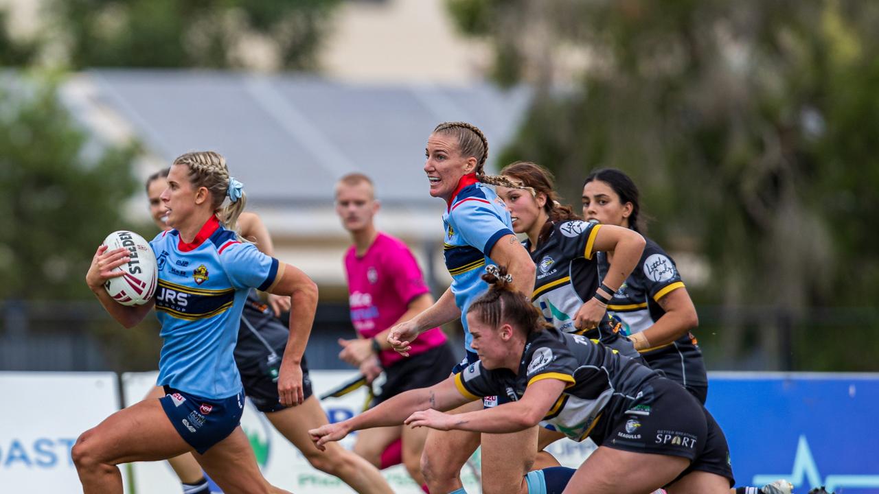 Shenae Ciesiolka could return for the Western Clydesdales this weekend if she passes a fitness test after State of Origin. Picture: Benny Hassum Photography