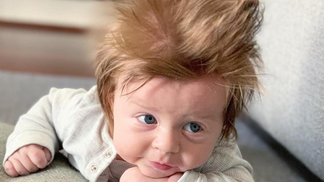Instagram: Four-month-old baby has incredible hair | Photo  —  Australia's leading news site