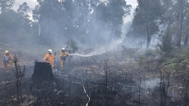 Firefighting efforts in the Central Highlands Feb 22, 2024 Picture: Shooters, Fishers and Farmers Party candidate