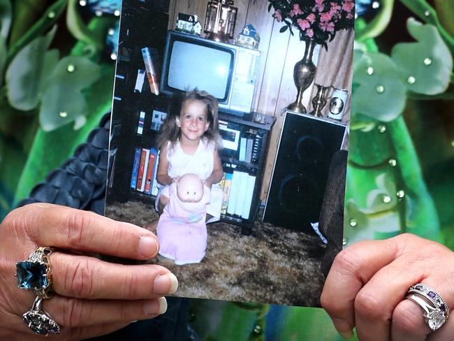 Jurina Hickson holds a picture of her daughter, Lauren. Picture: John Grainger