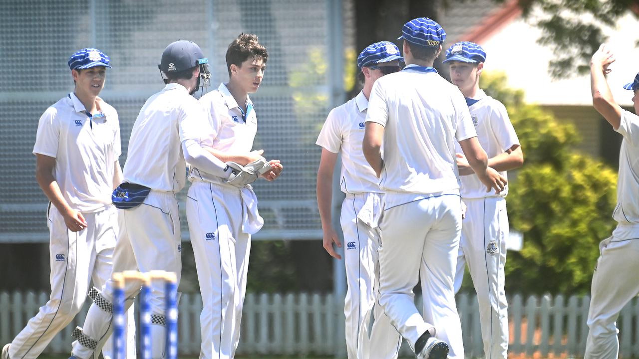 GPS first XV cricket between Nudgee and BGS at Nudgee college Saturday February 17, 2024. Picture, John Gass