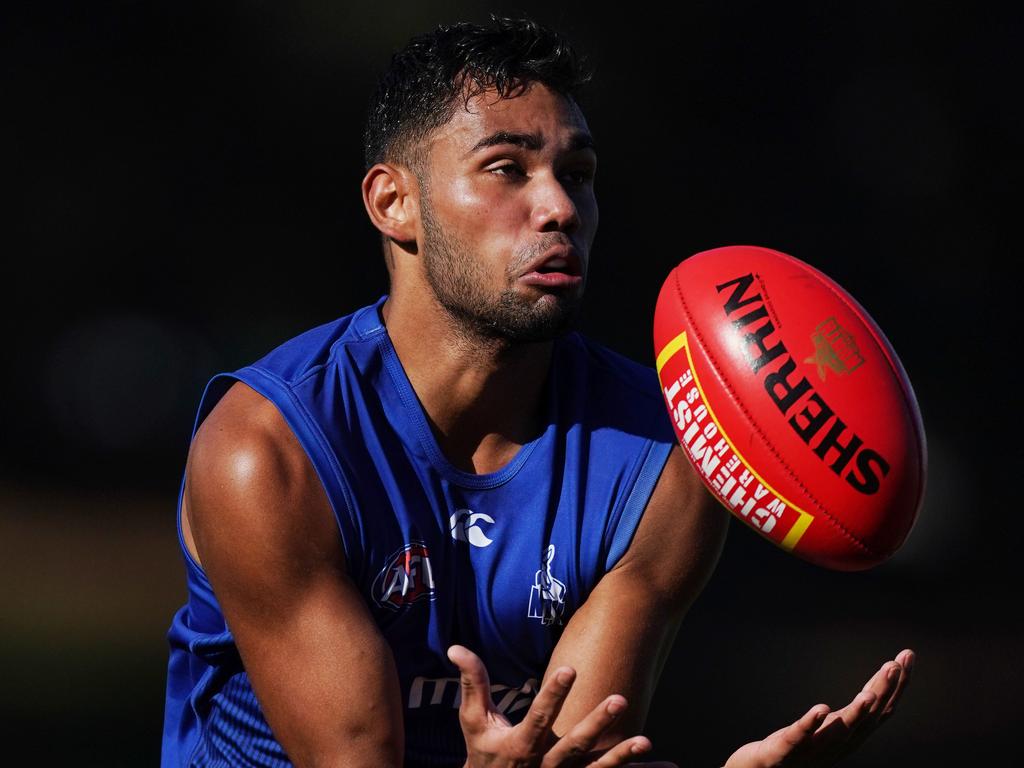 Tarryn Thomas is highly-rated by the Roos. Picture: AAP Image/Michael Dodge