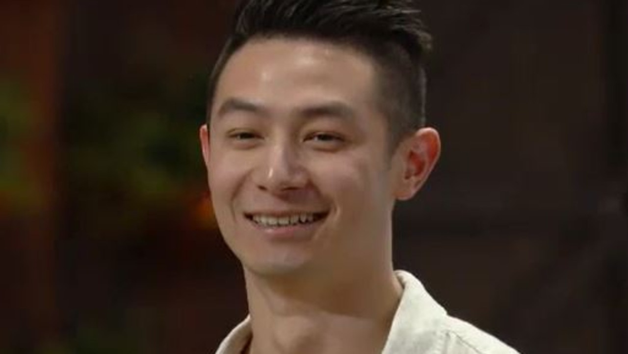 Dessert king Reynold was extremely pleased with his win. Picture: Channel 10.