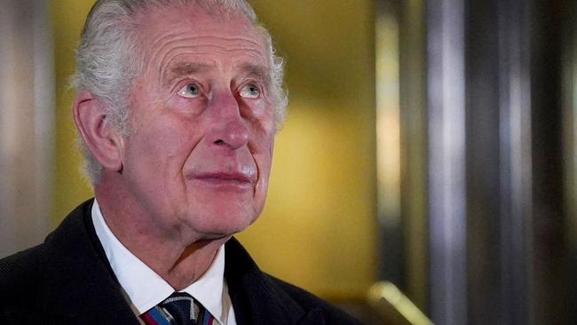 King Charles III unveiled statues of the late Queen Elizabeth and Prince Phillip as part of the Remembrance Day commemorating the end of World War I. Picture: Maja Smiejkowska/AFP