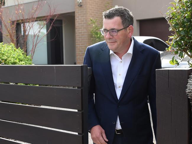 MELBOURNE, AUSTRALIA - NewsWire Photos, OCTOBER 27, 2023. Victorian Premier Daniel Andrews last day as Premier. Dan as he leaves home for work. Picture: NCA / Josie Hayden