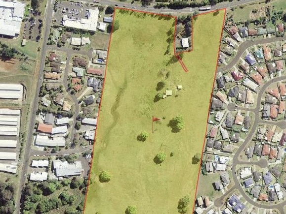 The proposed Goonellabah site for 92 residential lots.