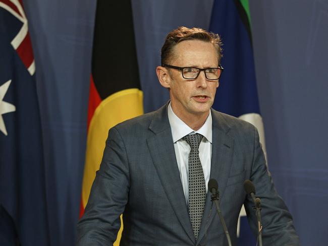 SYDNEY, AUSTRALIA - NewsWire Photos December 12, 2024: Assistant Treasurer Stephen Jones.  The new News Media Bargaining Code is   announced in Sydney by Assistant Treasurer Stephen Jones and Communications Minister Michelle Rowland. Picture: NewsWire / John Appleyard