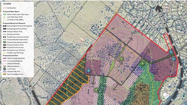 New layout images have been released of Habitat Mt Kynoch, which is currently in the public notification stage with the Toowoomba Regional Council.