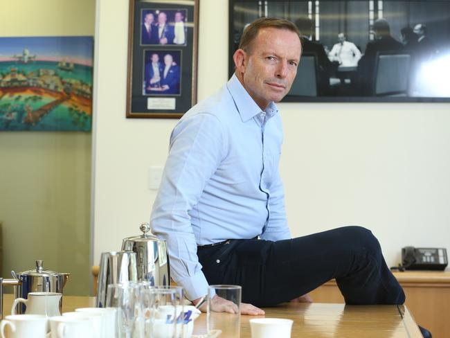 30/11/2018. Former Liberal Prime Minister and current member for Warringah Tony Abbott pictured at his electorate office in Manly in Sydney's North. Britta Campion / The Australian