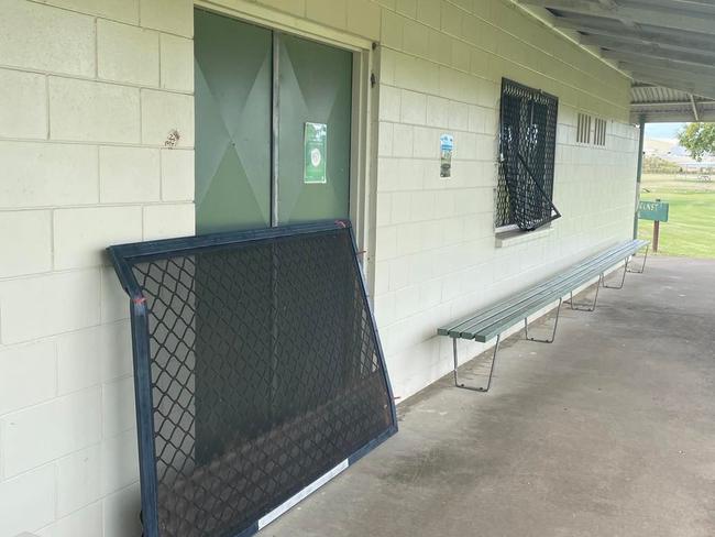 Bundaberg Cricket Assc. break in.