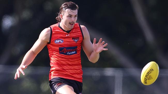 Essendon training at Metricon Stadium, Gold Coast. 29/07/2020. Sam Draper of the Bombers at training today. Pic: Michael Klein