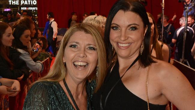 Kirsty Kihlstrom-Ballin and Karina Hoggart at Australian premiere of ‘Elvis’ at Event Cinemas Pacific Fair, Broadbeach. Pic: Regina King