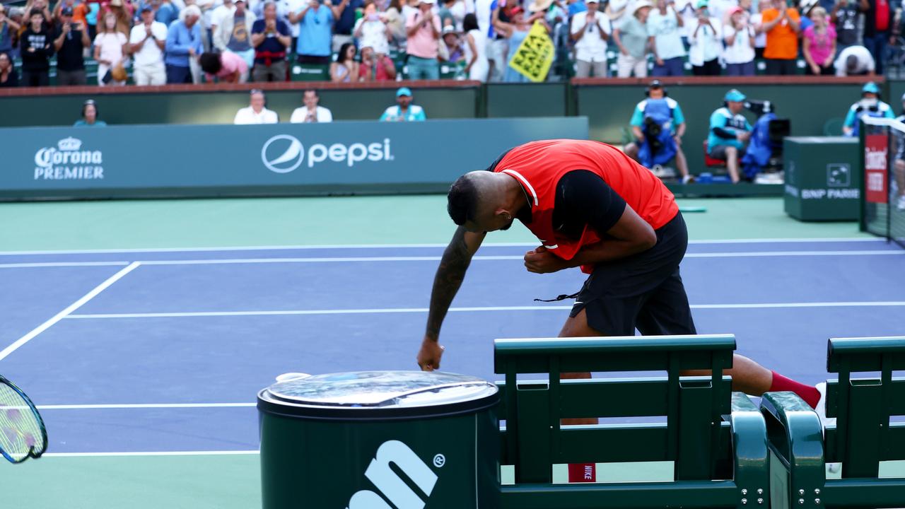 Nick Kyrgios lost the plot. (Photo by Clive Brunskill/Getty Images)