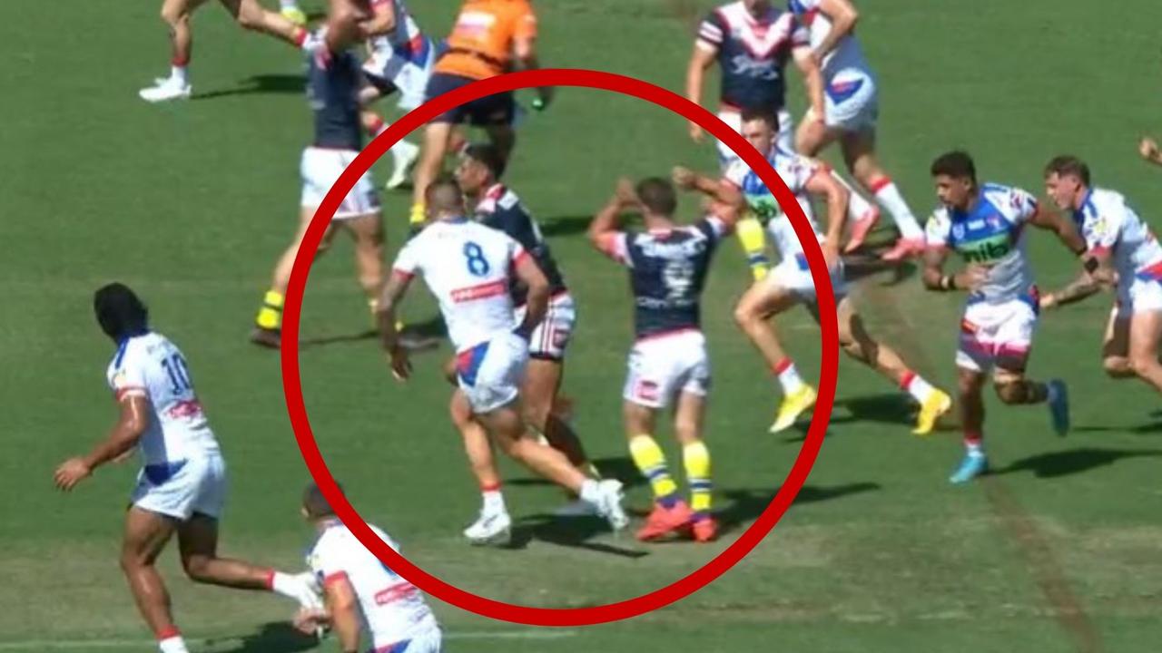 If Klemmer didn't get Tupou from there – he never was. Photo: Fox Sports