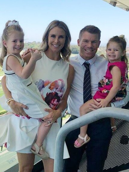 David Warner has been spending more time with the kids this summer. Picture: Instagram/@candywarner1