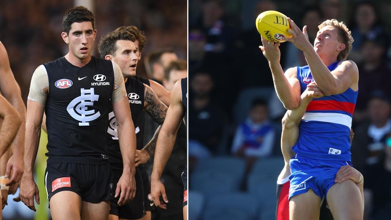 Carlton moved Jacob Weitering forward — and David King doesn't want the Bulldogs to do the same with Aaron Naughton.