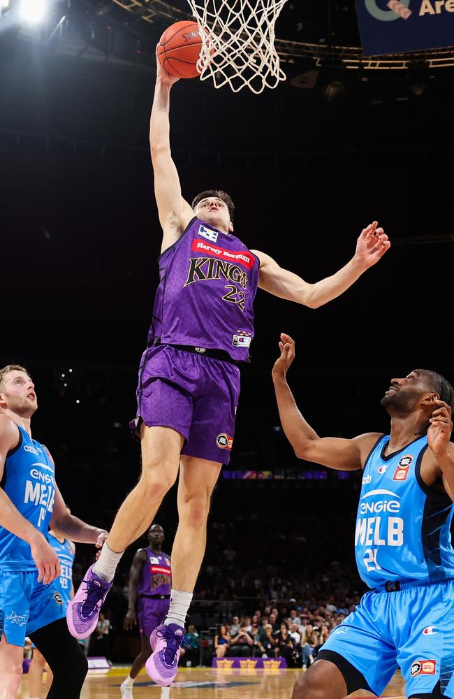 Alex Toohey gets up for the Kings. Picture: Getty Images