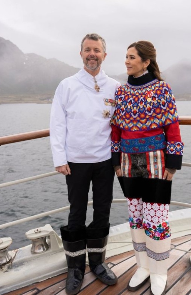 Queen Mary and King Frederik of Denmark wear the Greenlandic national costumes with pride. Photo: Instagram.