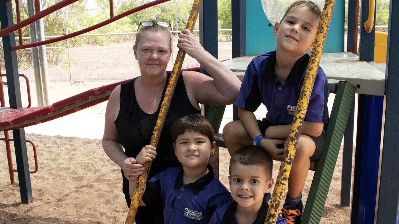 HOWARD SPRINGS PRIMARY SCHOOL Classroom Teacher: Sophie Liddle with students Beau Thomson, Ashima Kakiyama-Taylor and Elias Braun. Picture: Renee Buckingham