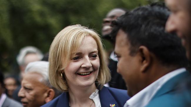 Foreign Secretary Liz Truss meets supporters in London on Wednesday. Picture<br/> Getty Images