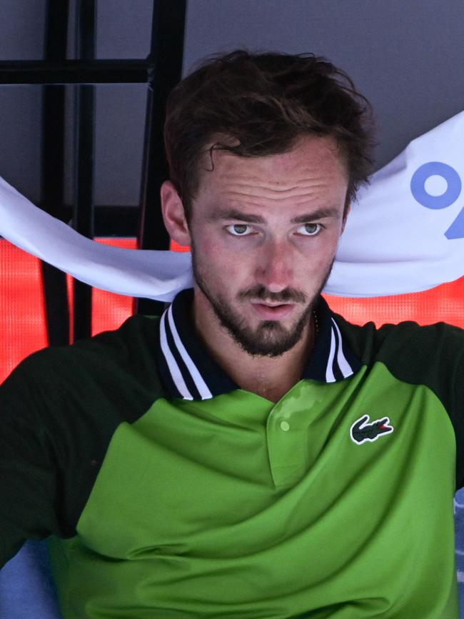 Russia's Daniil Medvedev said the crowd moving bothered him. Picture: William West / AFP
