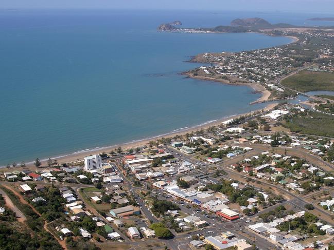 An aerial view of Yeppoon CBD