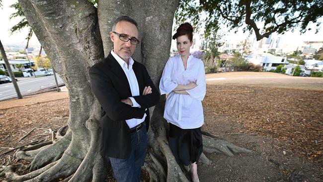 Former party campaigner John Meyer with partner Miranda Bertram. Picture: Lyndon Mechielsen