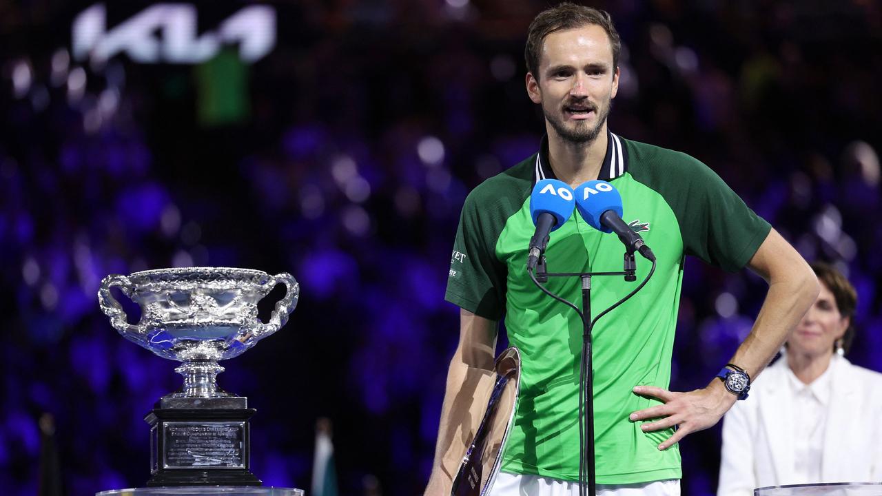 Daniil Medvedev was so close to a second grand slam title. (Photo by Martin KEEP / AFP)