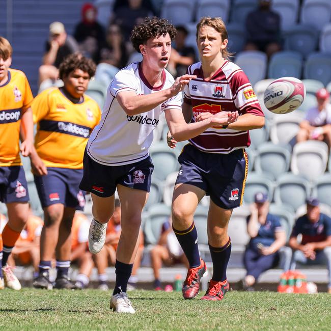 Scrumhalf Tom Gibb (pictured) was classy. Buildcorp Emerging Reds Cup day one action between South East Queensland's Under-16s and Brisbane White Under-15s. Picture credit: QRU Media/ Erick Lucero.