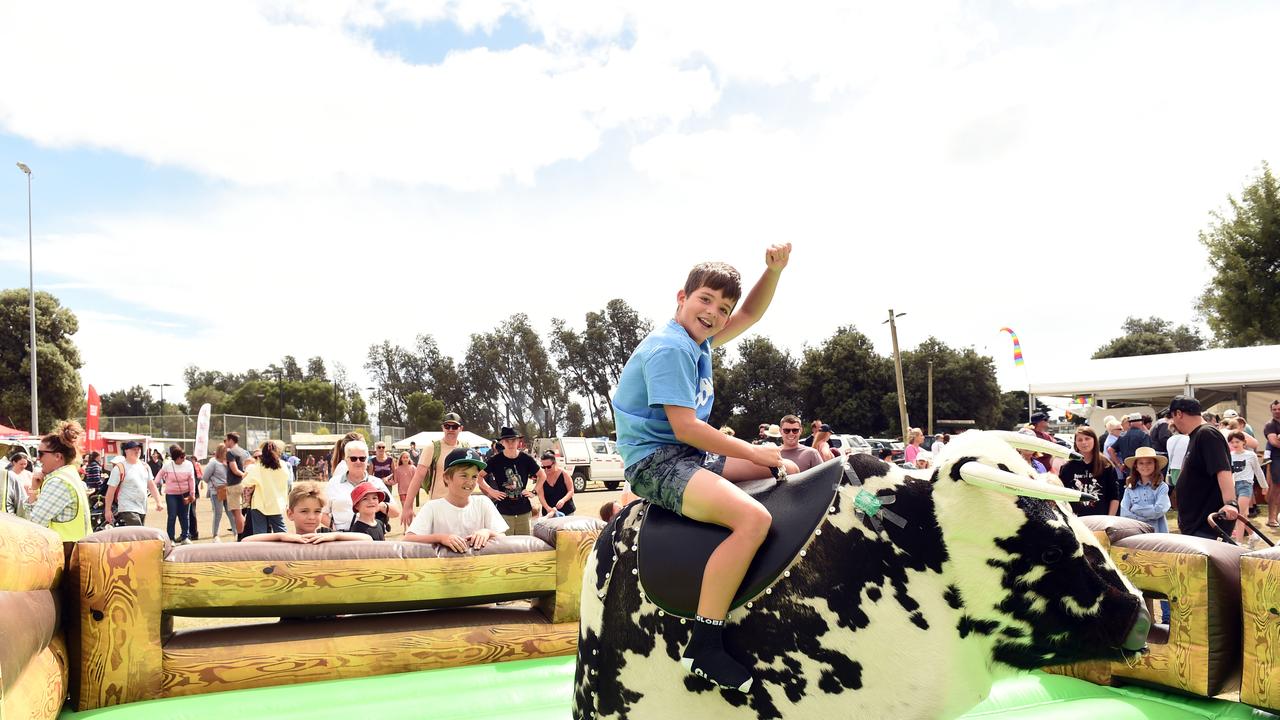 Oliver David age 11 at the Bellarine Agriculture Show. Picture: David Smith