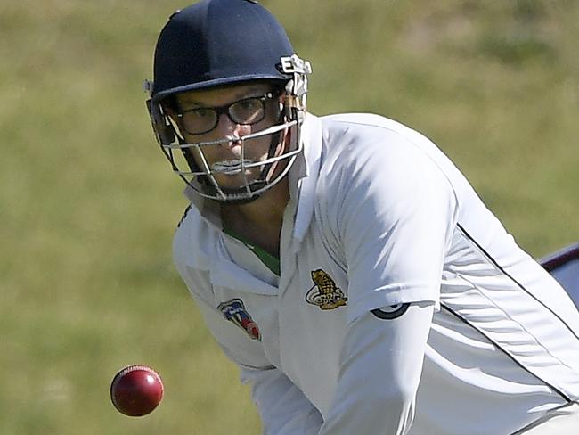 Damian Wegener in action during the NMCA Cricket: Cobras v Preston Baseballers cricket match in Reservoir, Saturday, Nov. 14, 2020. Picture: Andy Brownbill