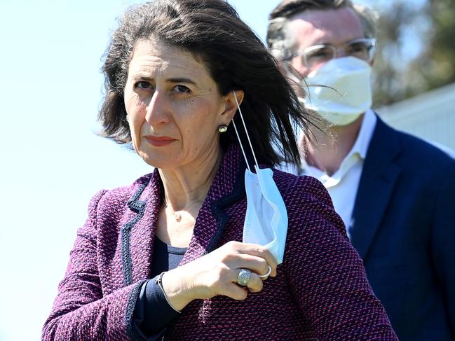 NSW Premier Gladys Berejiklian and NSW Treasurer Dominic Perrottet lead from the front.